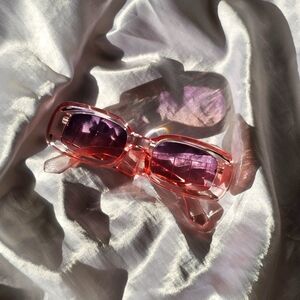 Y2K Pink Rectangle Sunglasses